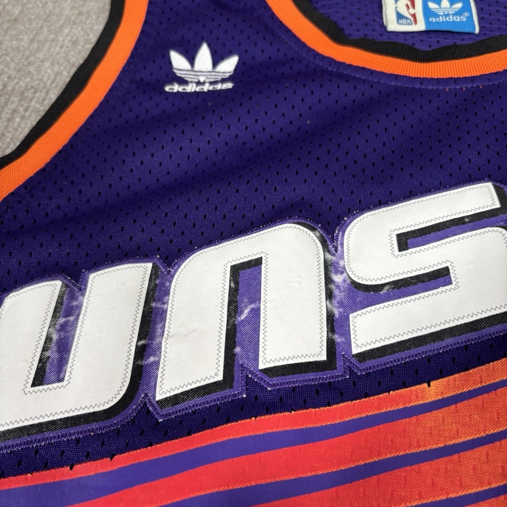 Vintage Steve Nash Phoenix Suns Jersey‎ Mens M Purple Hardwood Classics Adidas - Picture 3 of 10